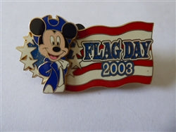 Disney Trading Pin  22334 DLR - Flag Day 2003 (Mickey) 3D/Sparkle