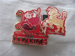 Disney Trading Pins 23746 WDW - Lion King DVD Release (Simba, Pumbaa & Timon)