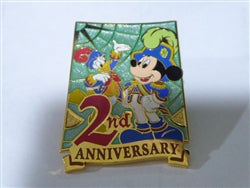 Disney Trading Pin 25041     TDR - Mickey & Donald - Green - 2nd Anniversary Gift - TDS
