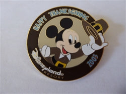 Disney Trading Pin 26377 DLR - Happy Thanksgiving 2003 (Pilgrim Mickey)