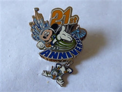 Disney Trading Pin   29633 TDR - Mickey Mouse - 21st Anniversary - Dangle - TDL