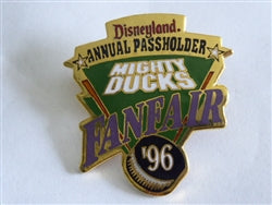Disney Trading Pin  306 Disneyland Annual Passholder Mighty Ducks Fanfair 1996