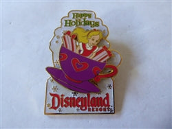 Disney Trading Pins 34967     DisneyPins.com - Disneyland - Happy Holidays (Alice)