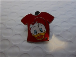 Disney Trading Pin 35556 WDW Cast Lanyard Series #3 - Duck T-Shirt (Red/Huey) with Hidden Mickey
