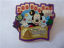Disney Trading Pins 39264 DLR - Magical Milestones - 1981 - Disneyland Welcomes 200,000,000 Guest