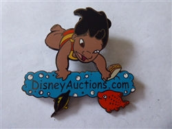 Disney Trading Pin 39811     Disney Auctions - Lilo Feeding Pudge with DA Logo (GWP)