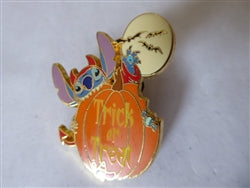 Disney Trading Pin 42293     DLRP - Stitch Biting Trick or Treat Pumpkin - Halloween - Pin Trading Starter