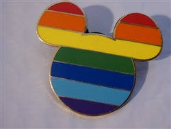 Disney Trading Pin Rainbow Mickey Head Icon