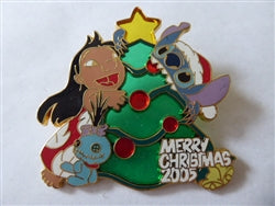 Disney Trading Pins 43008     M&P - Lilo, Stitch and Scrump - Christmas Tree - Merry Christmas