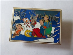 Disney Trading Pin 43848     DS - Disney Shopping - Stitch Postcard Pin #3 Winter Scene