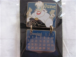 Disney Trading Pin 46850: DLR - 2006 Disneyland Resort Calendar - June - Ursula