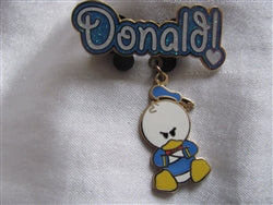 Disney Trading Pin 51674: Cuties Character Dangle - Donald Duck