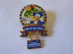 Disney Trading Pin 5669 WDW DAK 4th of July 2001 - Donald Duck