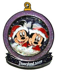 Disney Trading Pins Holiday Snowglobe - Mickey & Minnie