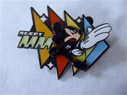 Disney Trading Pin 6396 DCA - Secret Agent Mickey Mouse Pin Event (Agent MM) 3D/Movement/Glows