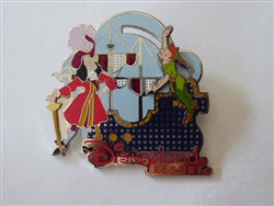 Disney Trading Pin  6506    DCA - Captain Hook and Peter Pan Float Slider - Electrical Parade