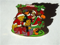 Disney Trading Pin  65615 DLR - Christmas 2008 - Pooh & Tigger