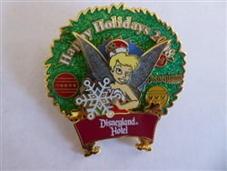 Disney Trading Pin 65981 DLR - Disneyland® Hotel Holiday Wreath (Tinker Bell)