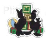 Disney Trading Pin Hidden Mickey Christmas Silhouette Donald and Daisy