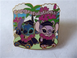 Disney Trading Pin 69073     JDS - Stitch & Angel - Graduation 2009