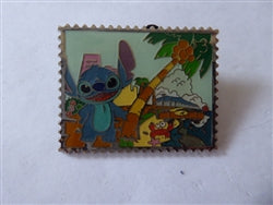 Disney Trading Pin 70764     HKDL - Stitch Stamp at the beach