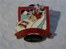 Disney Trading Pin 71376 DLR - Matterhorn Bobsled Collection 2009 GWP - Goofy and Max - Chills and Thrills (Error)