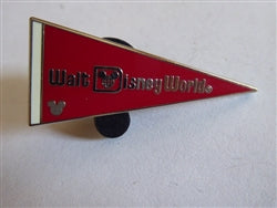 Disney Trading Pin  75158 WDW - 2010 Hidden Mickey Series - Walt Disney World Pennant - Red