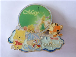 Disney Trading Pin 76000 HKDL – Annual Passholder Exclusive – Pooh, Tigger & Eeyore 12 Months Set – May – Tinker Bell
