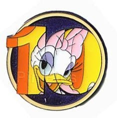 Disney Trading Pin Disney 10 Years of Disney Pin Trading - Mystery Series - Daisy Duck  - Cast Chaser