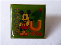 Disney Trading Pin 7703 WDW - Cross-U 1998 Christmas (Mickey Mouse)