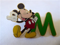 Disney Trading Pin 7810 DLR Alphabet Pin - M (Mickey)