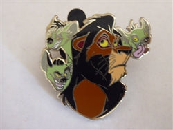 Disney Trading Pin Villains Scar, Shenzei, Banzai, and Ed
