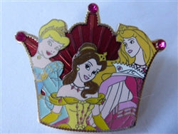 Disney Trading Pin 80204     Jerry Leigh - 3 princesses in a crown