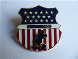 Disney Trading Pin 8430 DLR - Mickey Flag Shield