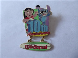 Disney Trading Pin 90824     Disney's Lilo and Stitch - 10th Anniversary