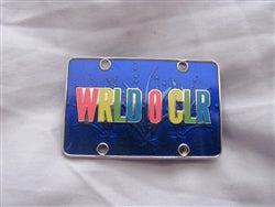 Disney Trading Pin 91086 DLR - Gear Up For Adventure - License Plate Mystery Collection - WRLD O CLR Only