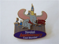 Disney Trading Pin 91114    DLR - Cast Member - Disneyland 57th Anniversary with Dumbo