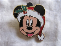 Disney Trading Pin 92934: Mickey and Minnie Mouse - Christmas Hats (2 Pin Set) - Mickey ONLY