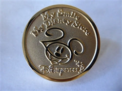 Disney Trading Pins   94015 JDS - Gold Medallion - My Smile, My Disney Store - 20th Anniversary