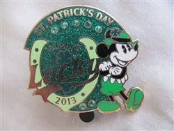 Disney Trading Pin 94483: St. Patrick's Day 2013 - Mickey Mouse
