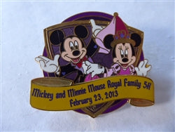 Disney Trading Pin  94490 WDW - 2013 Disney's Princess Royal Family 5K - Mickey & Minnie