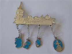 Disney Trading Pins  Cinderella Dangling Charms
