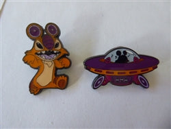 Disney Trading Pin  Lilo & Stitch Experiment Cousins & Spaceships Blind Box Pin Set - Sample