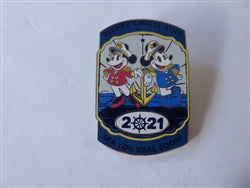 Disney Trading Pin 2021 Disney Cruise Line DCL Captain Mickey & Minnie "Sea You Real Soon"