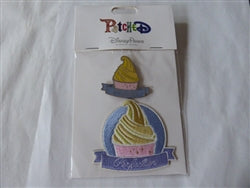 Disney Trading Pin  Dole Whip Perfection - Iron On Patch And Pin Set