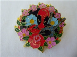 Disney Trading Pins Floral Deadpool Portrait