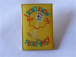Disney Trading Pins TDR Forky I Don't Know About This