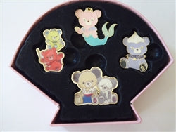 Disney Trading Pin Little Mermaid Princess Bear UniBEARsity Disney Pin Set