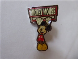 Disney Trading Pin Monogram Mickey Mouse Hanging from Name Swinging