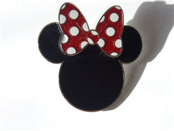 Disney Trading Pin Minnie Mouse Red Polka Dot Bow
